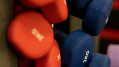 zoomed in picture of weights