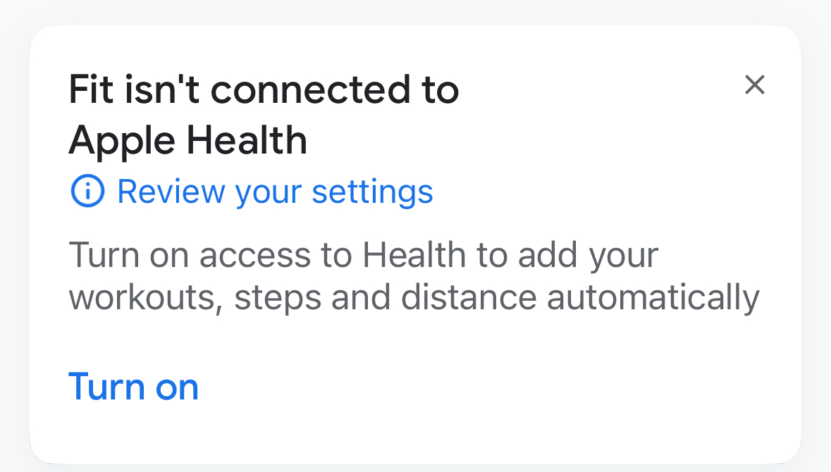 apple health turn on